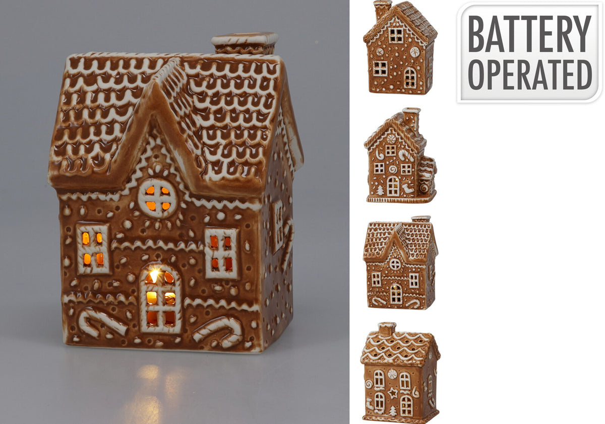 CASA GENGIBRE C/ LED 12Cm