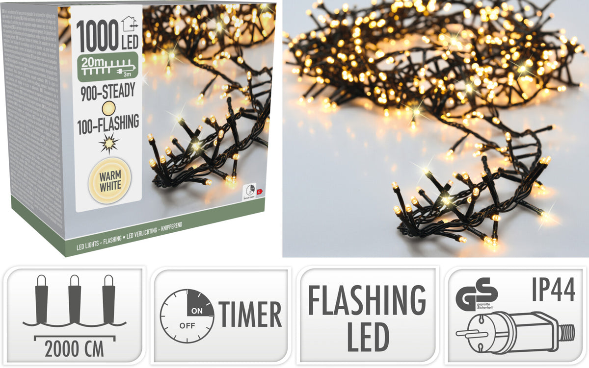 LUZES NATAL 1000 LEDS 20m