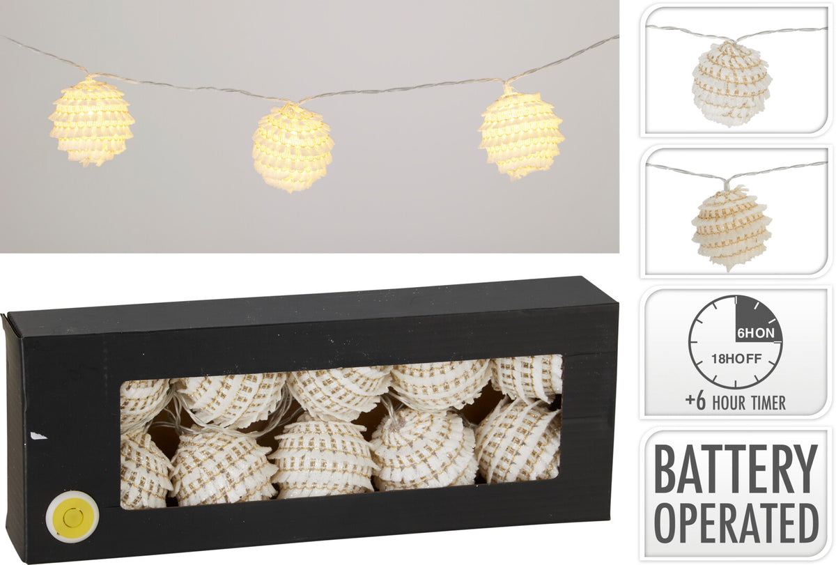 GRINALDA DE BOLAS C/ LED 135Cm