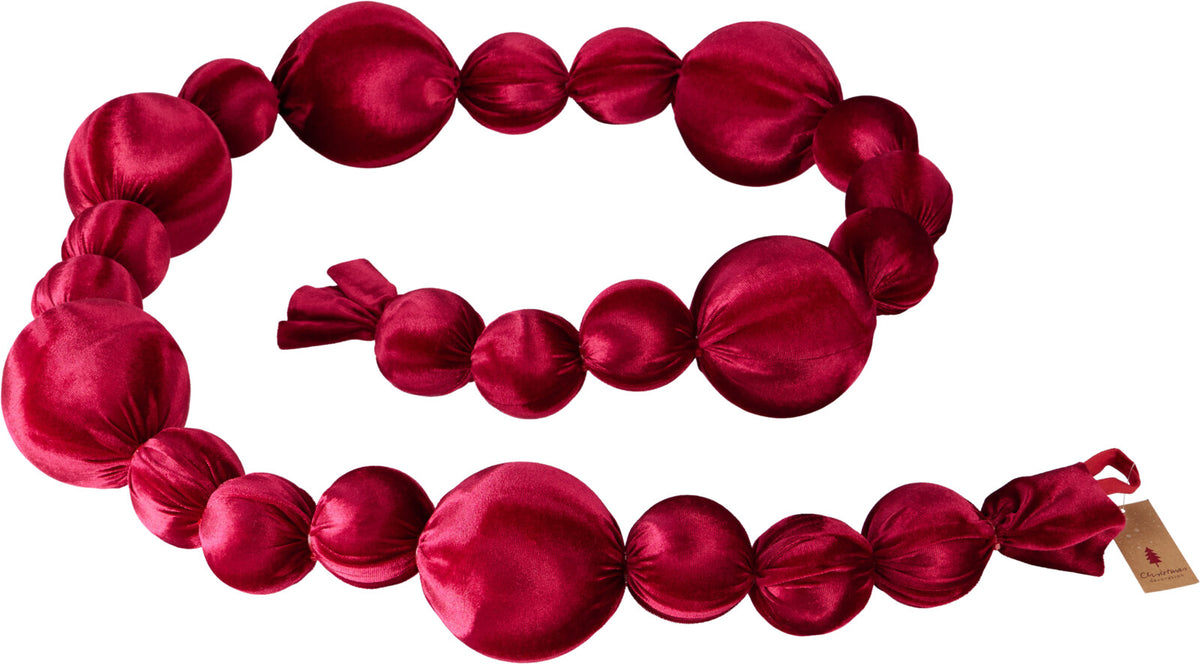 GRINALDA DE BOLAS VERMELHAS 180Cm