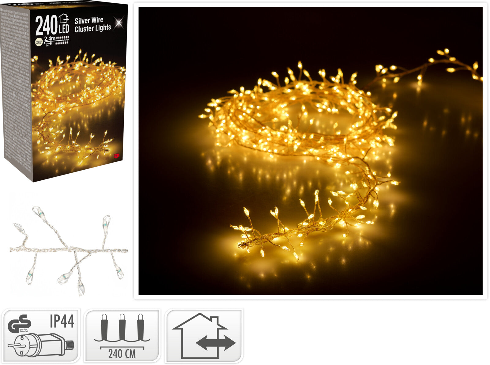 LUZES 240LED 2,40m