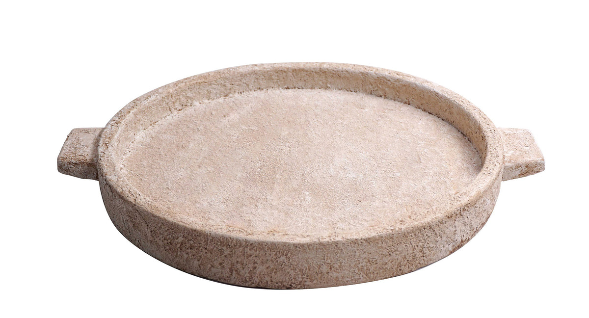 BANDEJA CIMENTO BEGE 35,5X30X3,5Cm