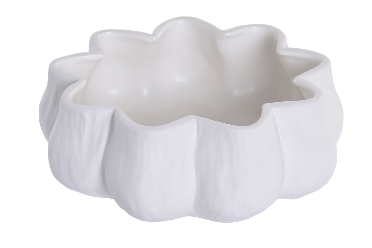 CENTRO CERÂMICA BRANCO 25X25X8,5Cm