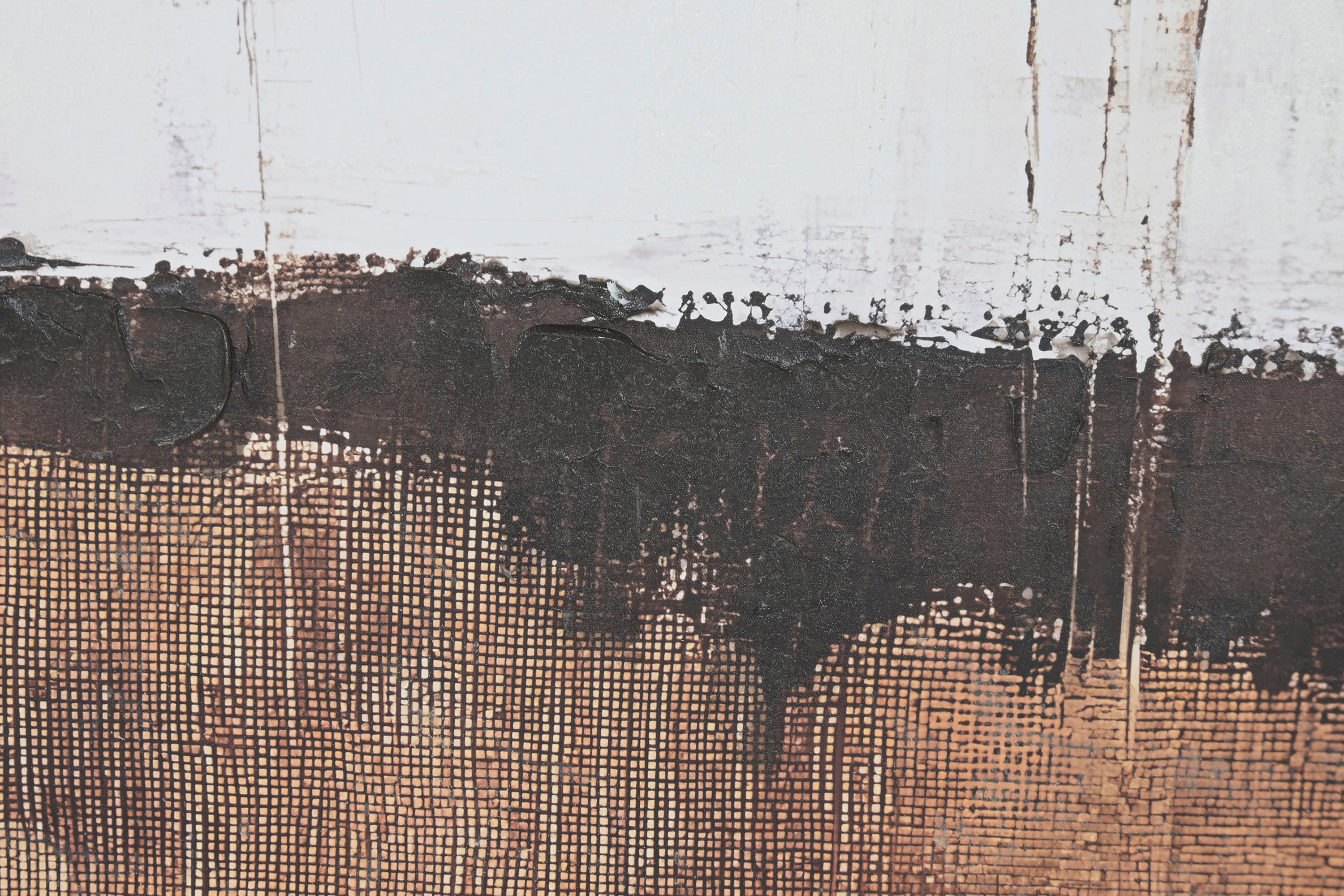 QUADRO ABSTRATO BEGE 123X183Cm