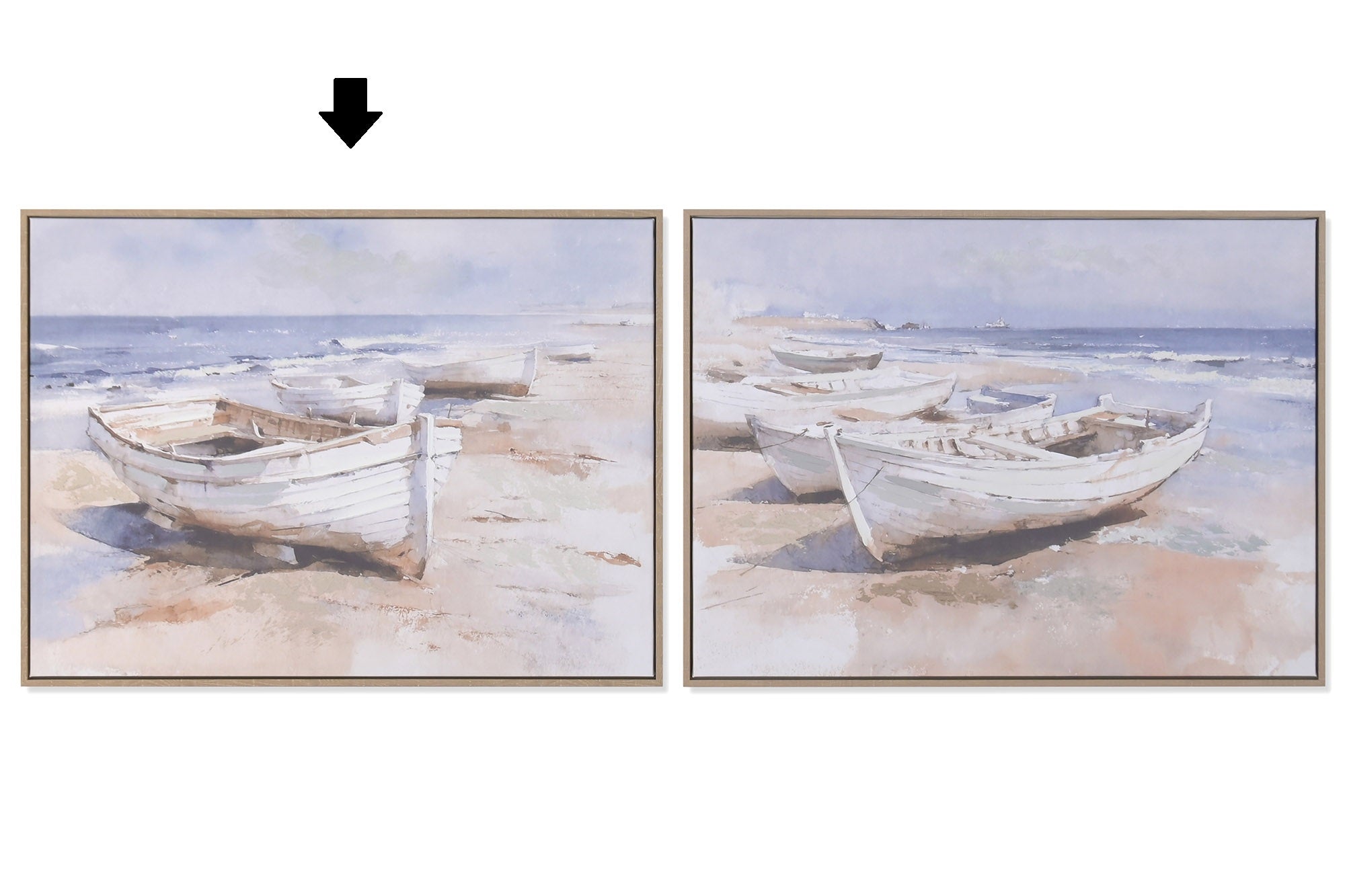 QUADRO BARCAS 80X60Cm