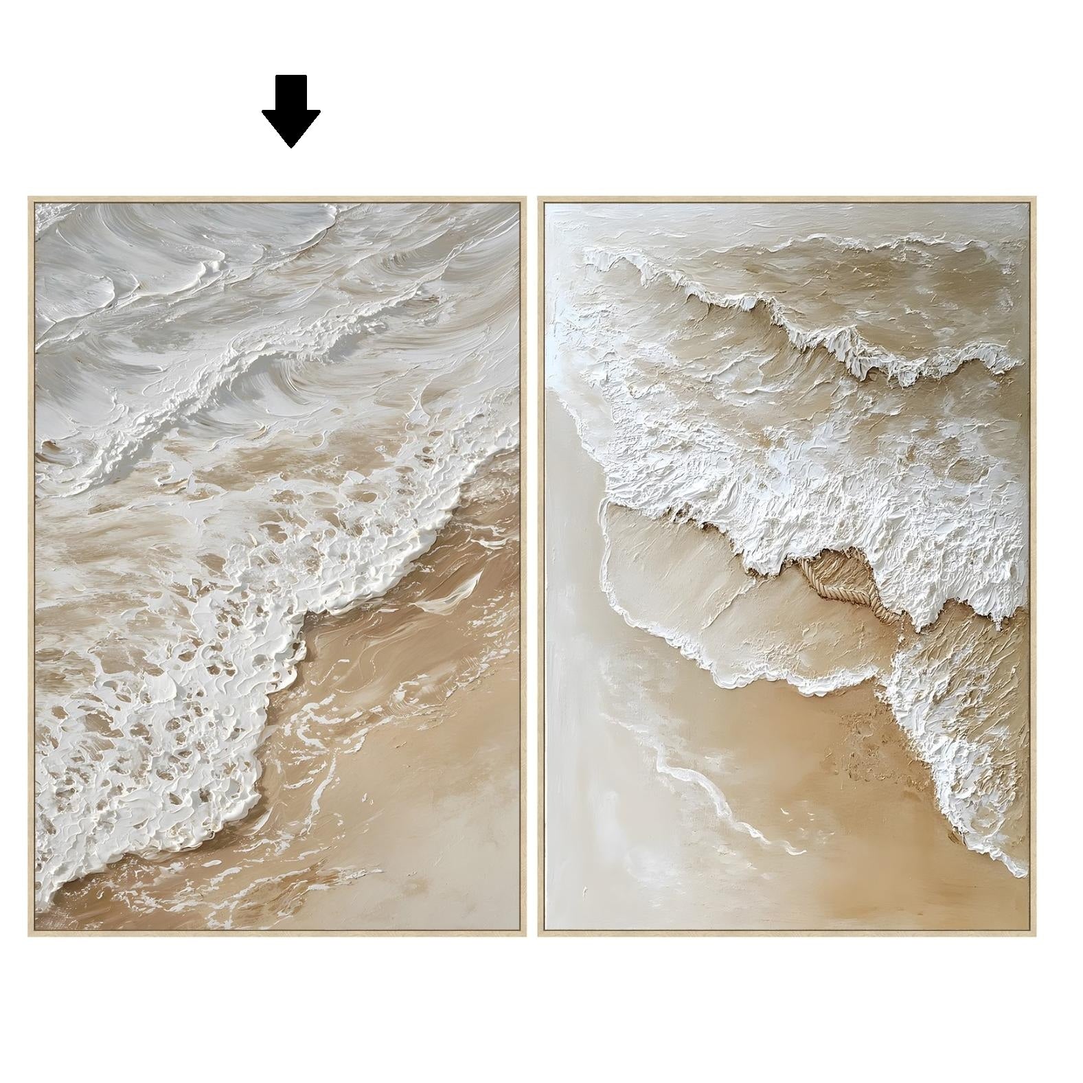 QUADRO PRAIA 82,5X122,5Cm