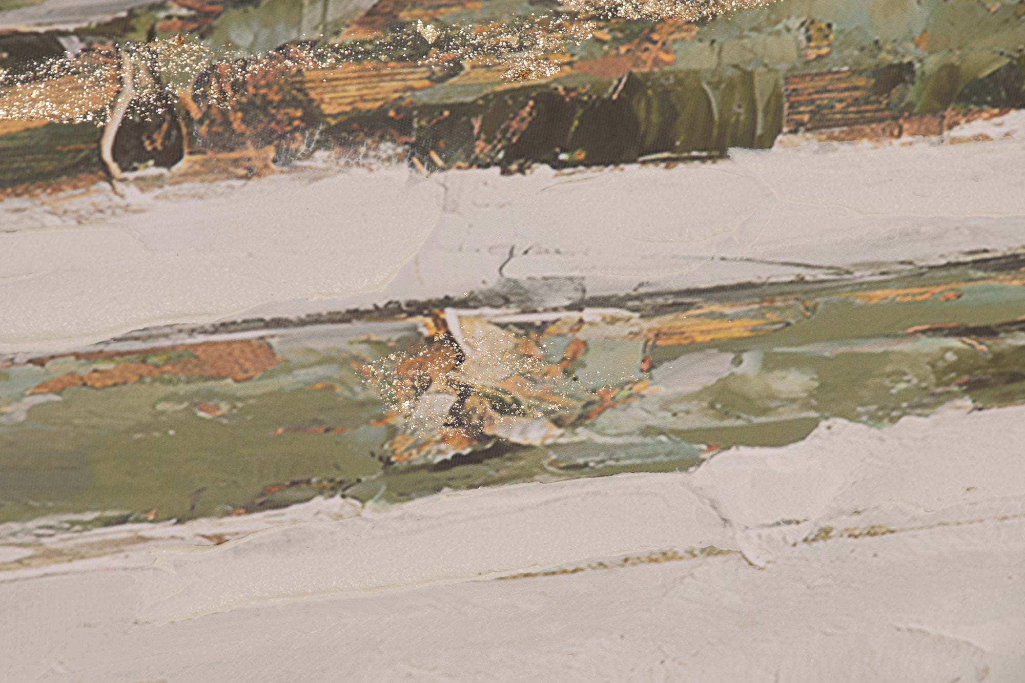 QUADRO ABSTRATO VERDE 153X53Cm