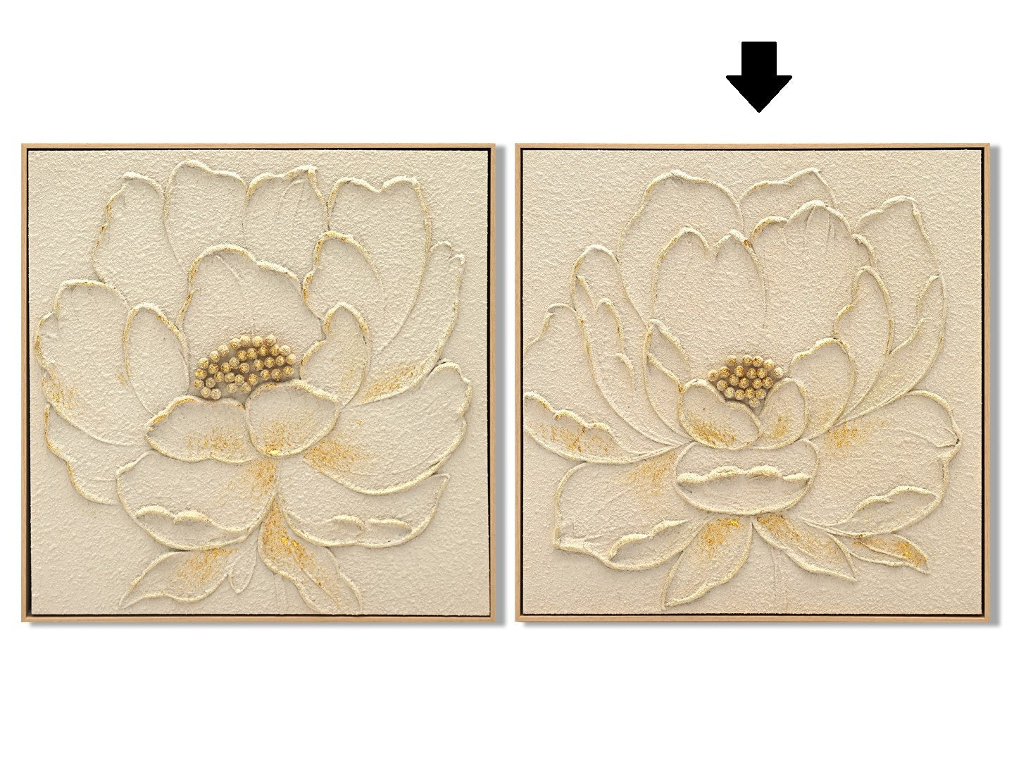 QUADRO FLOR 62X62Cm