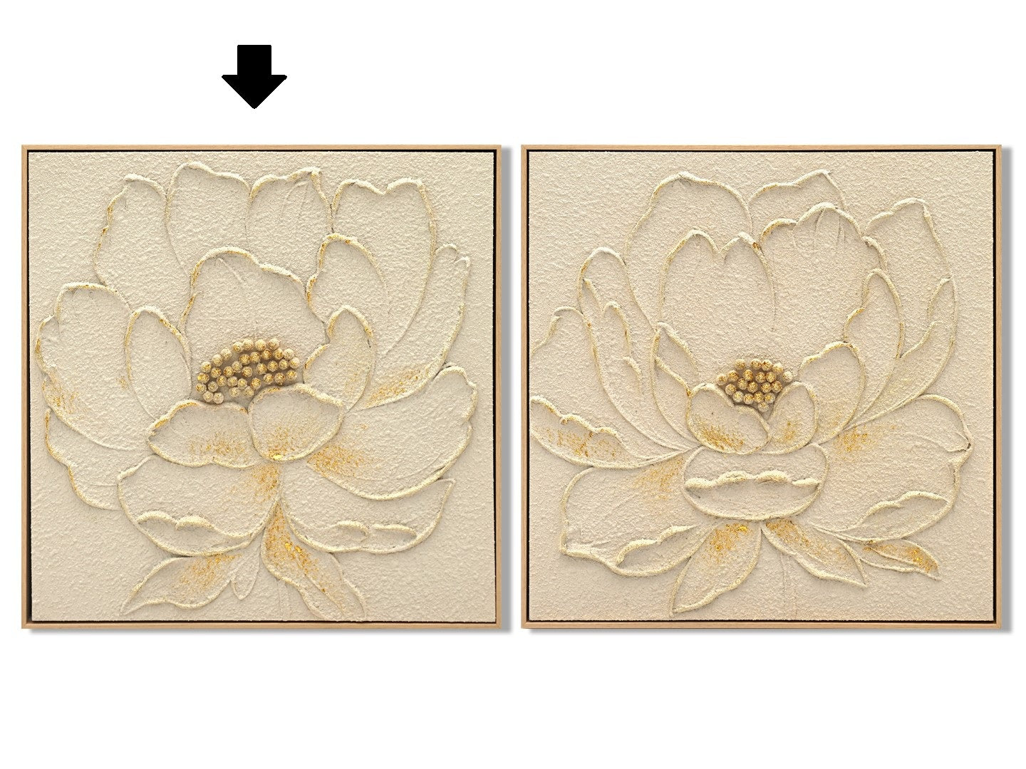 QUADRO FLOR 62X62Cm