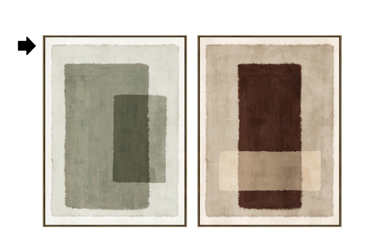 QUADRO ABSTRATO VERDE 90X120Cm