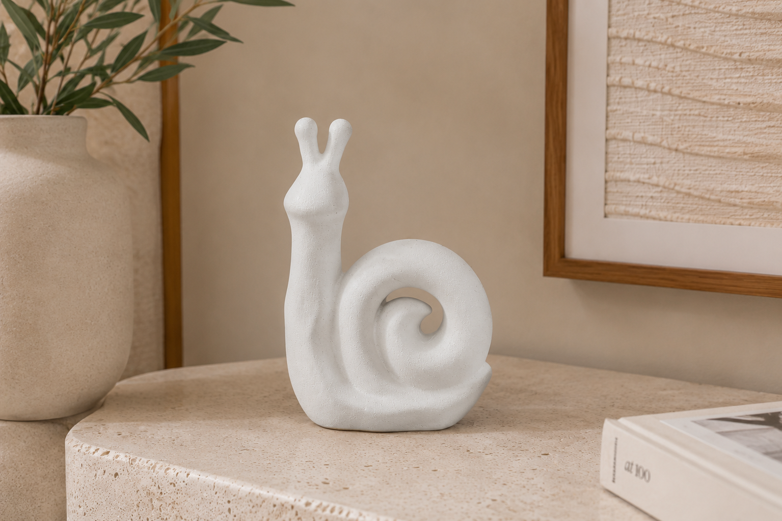 CARACOL BRANCO 12X6X18Cm