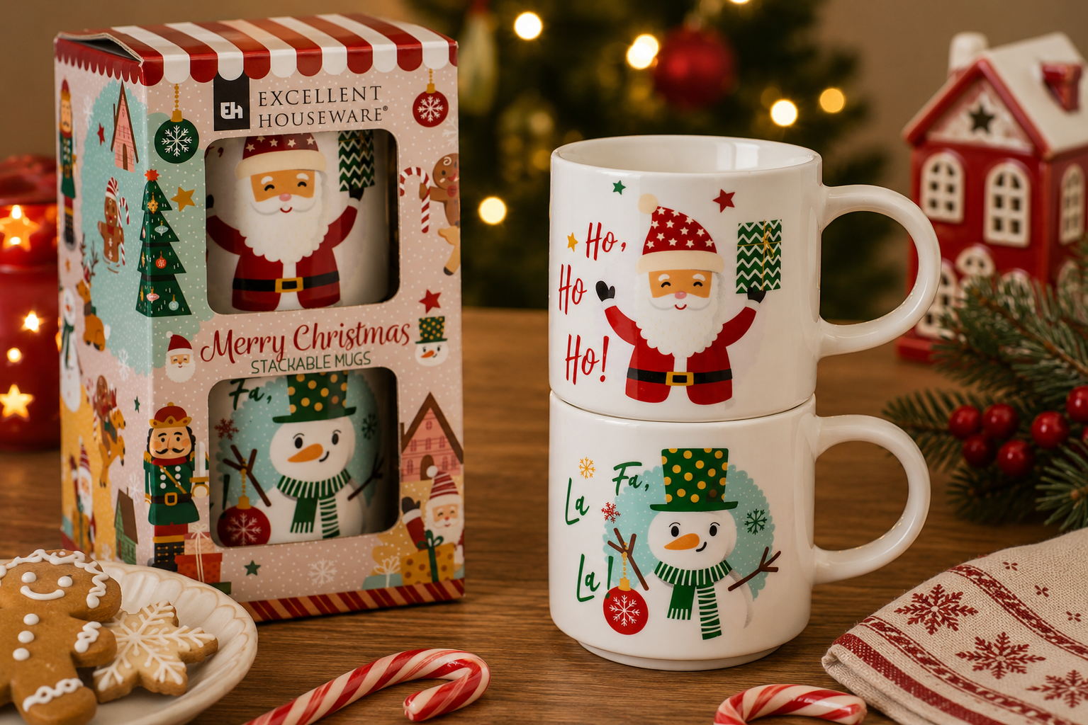 CONJ. 2 CANECAS NATAL 350ml