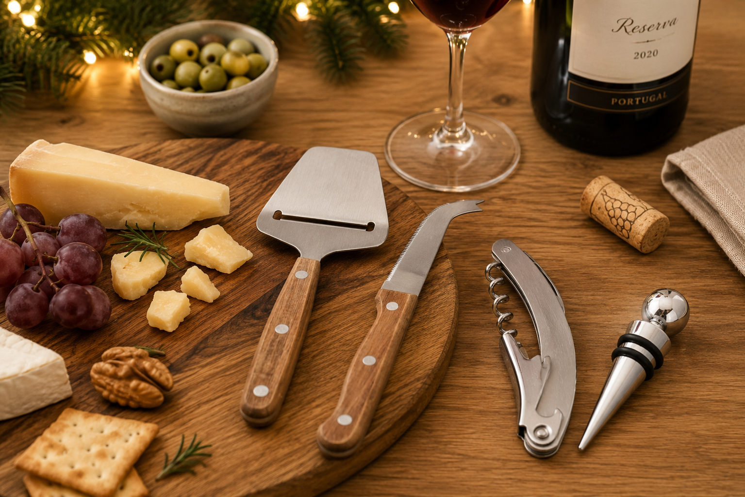 KIT DE QUEIJO E VINHO