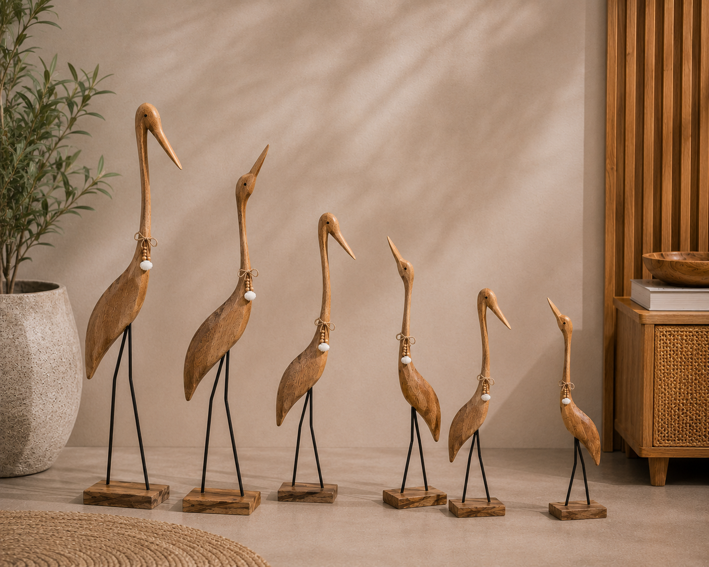 GARÇA MADEIRA 105Cm