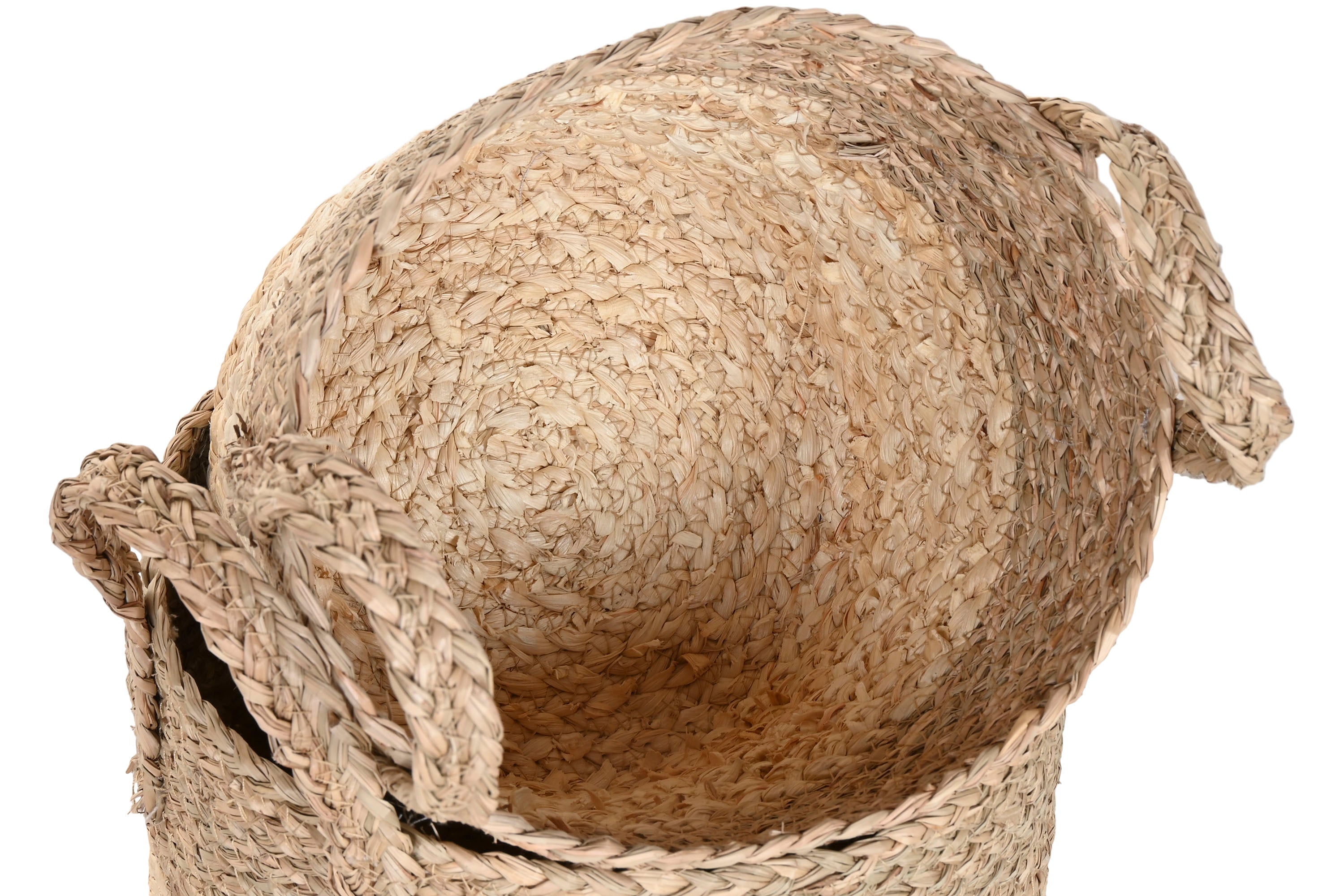 CESTO FIBRA NATURAL 28X28X32Cm