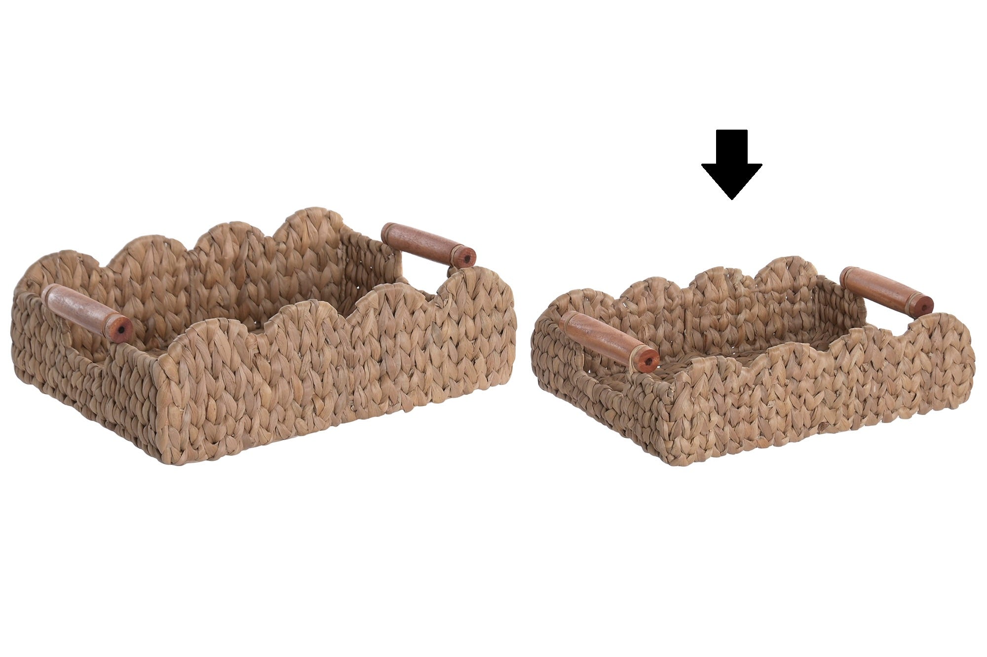 BANDEJA SEAGRASS 32,5X23X10Cm