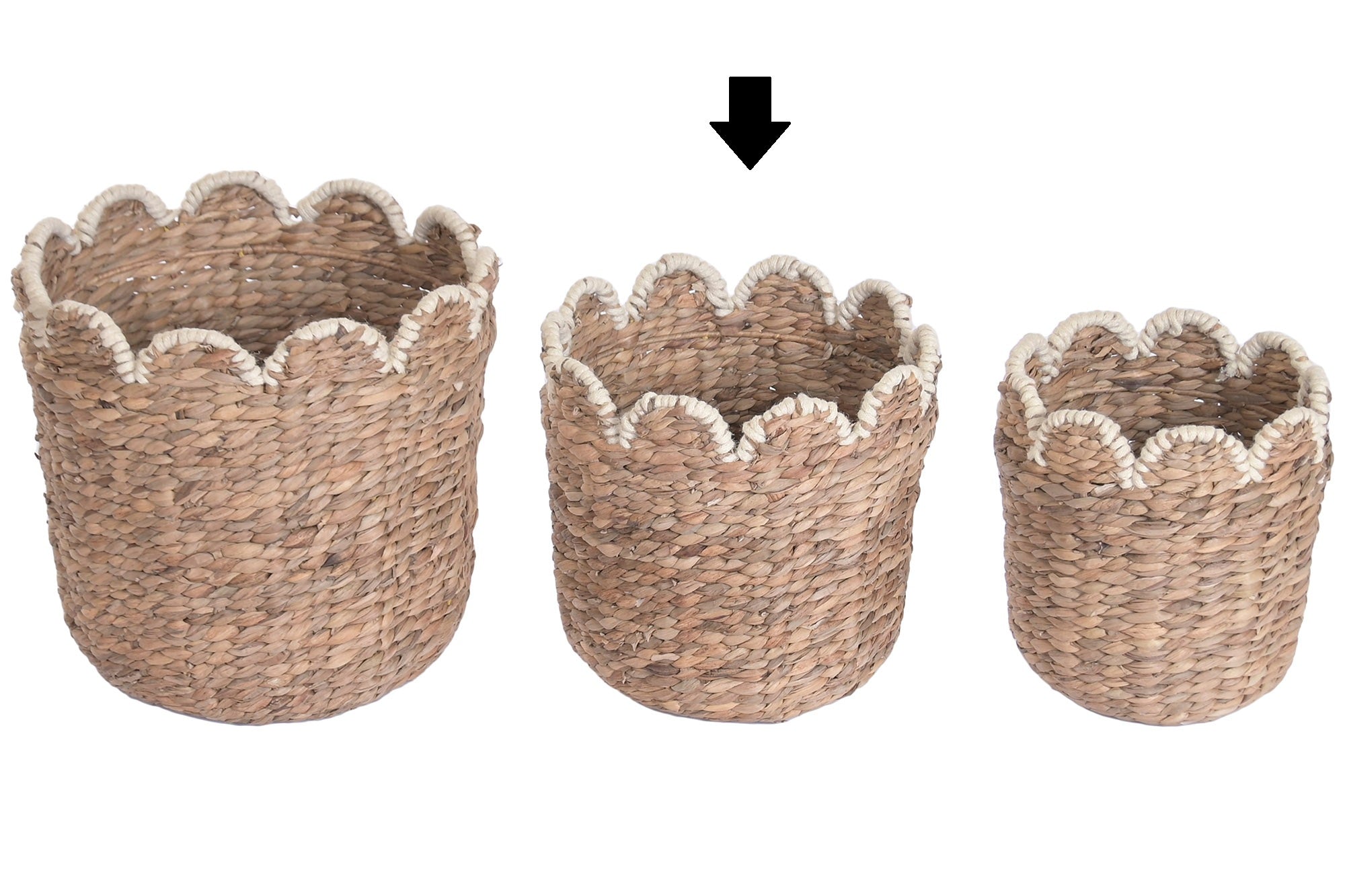 CESTO FIBRA NATURAL 33X33X33Cm