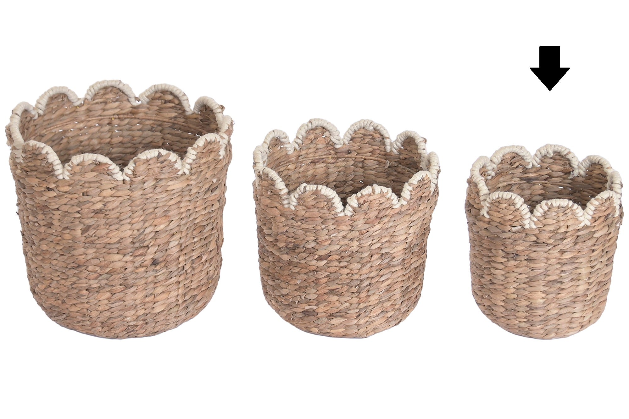 CESTO FIBRA NATURAL 28X28X29Cm