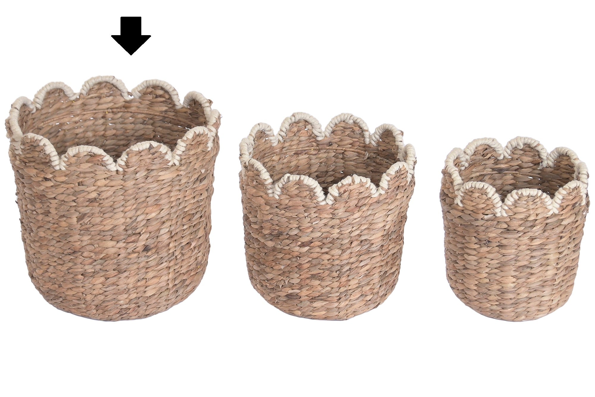 CESTO FIBRA NATURAL 37X37X37Cm