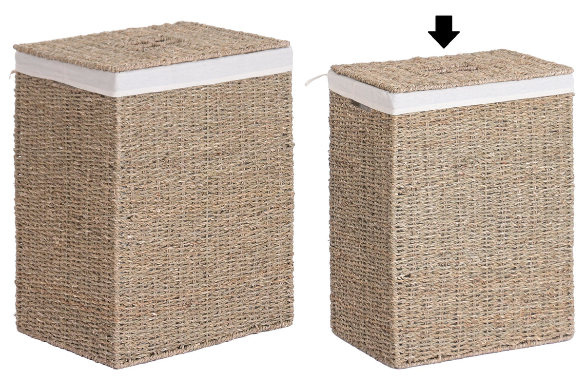 CESTO ROUPA SEAGRASS 37,5X25,5X51Cm