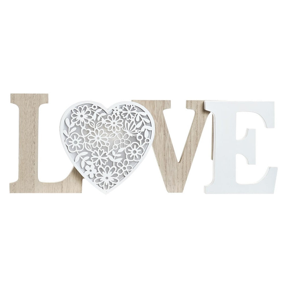 ESTATUETA LOVE C/ LED 42,5X4X15Cm