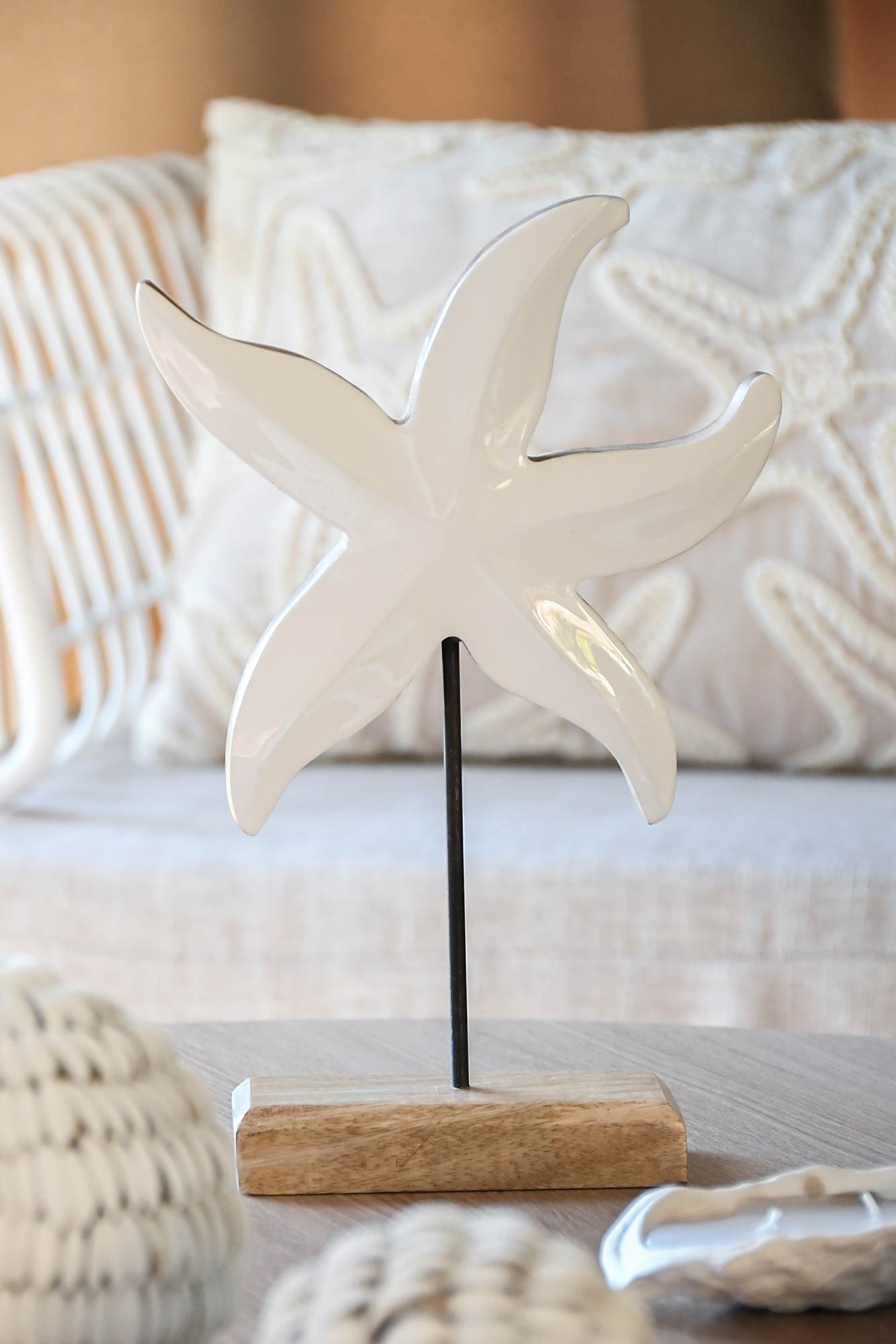 ESTATUETA ESTRELA DO MAR MANGO 18X5X28Cm