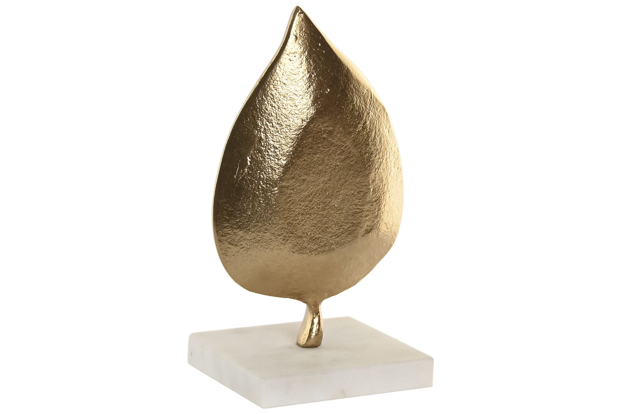 ESTATUETA FOLHA DOURADA 11,5X10X20,5Cm