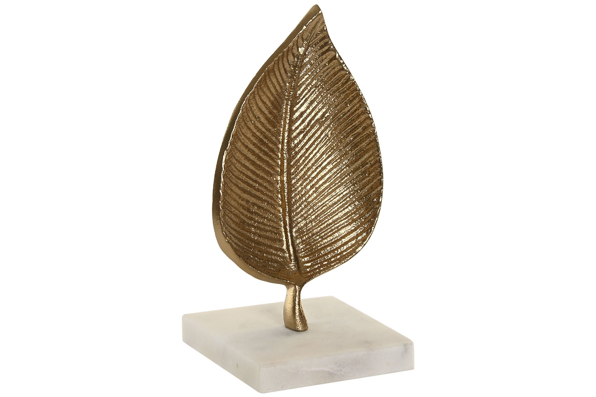 ESTATUETA FOLHA DOURADA 11,5X10X20,5Cm