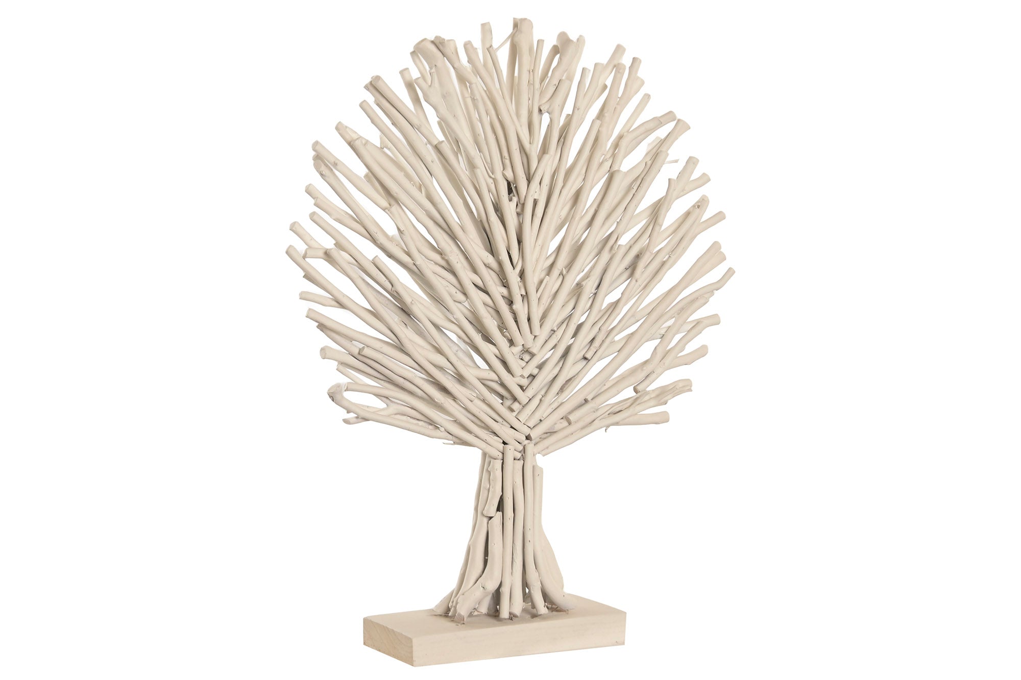 ESTATUETA ÁRVORE BRANCA 50X10X63Cm