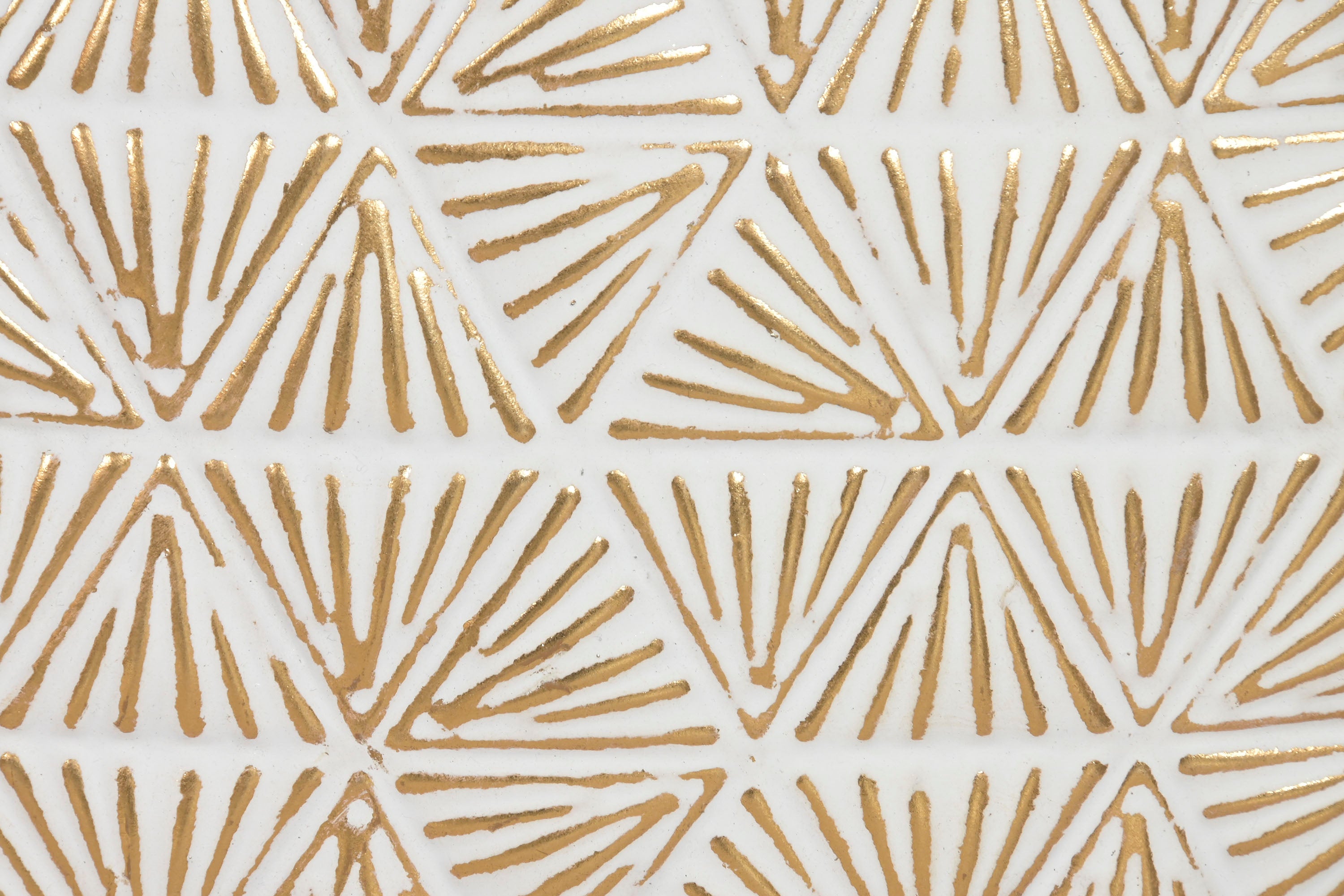 PEÇA METAL BRANCA/DOURADA 102X74Cm