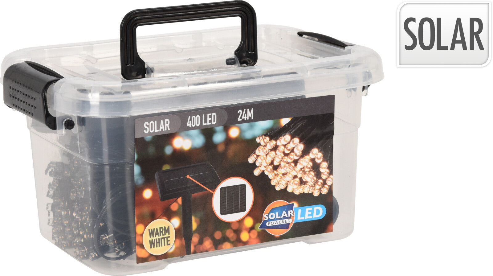 LUZES ENERGIA SOLAR 400LED 24m