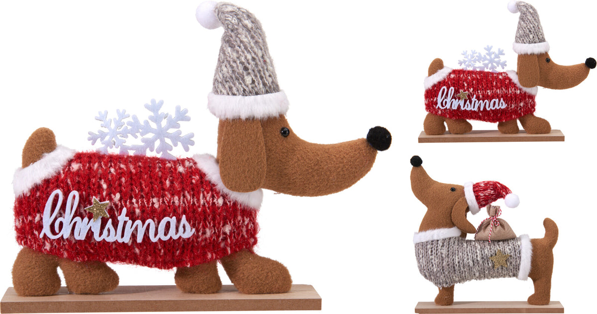 CÃO DE NATAL 27Cm