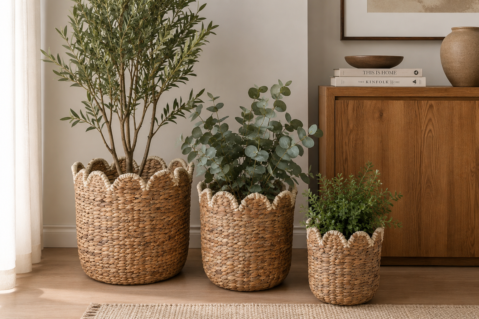 CESTO FIBRA NATURAL 33X33X33Cm