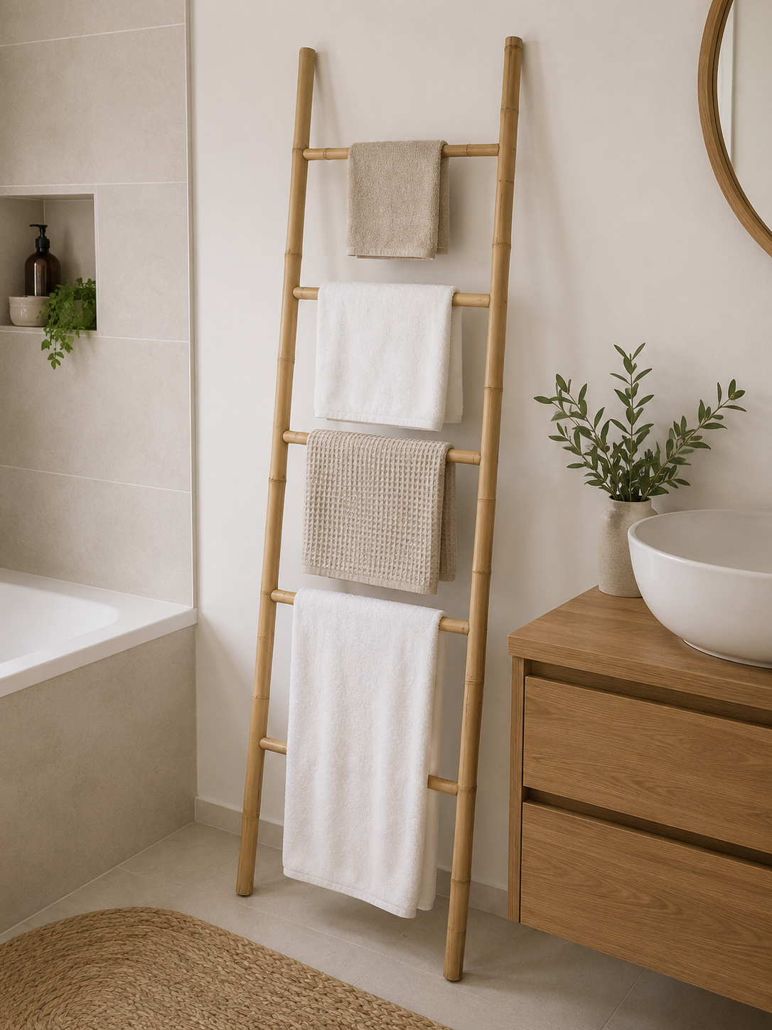 ESCADA BAMBU 45X170CM