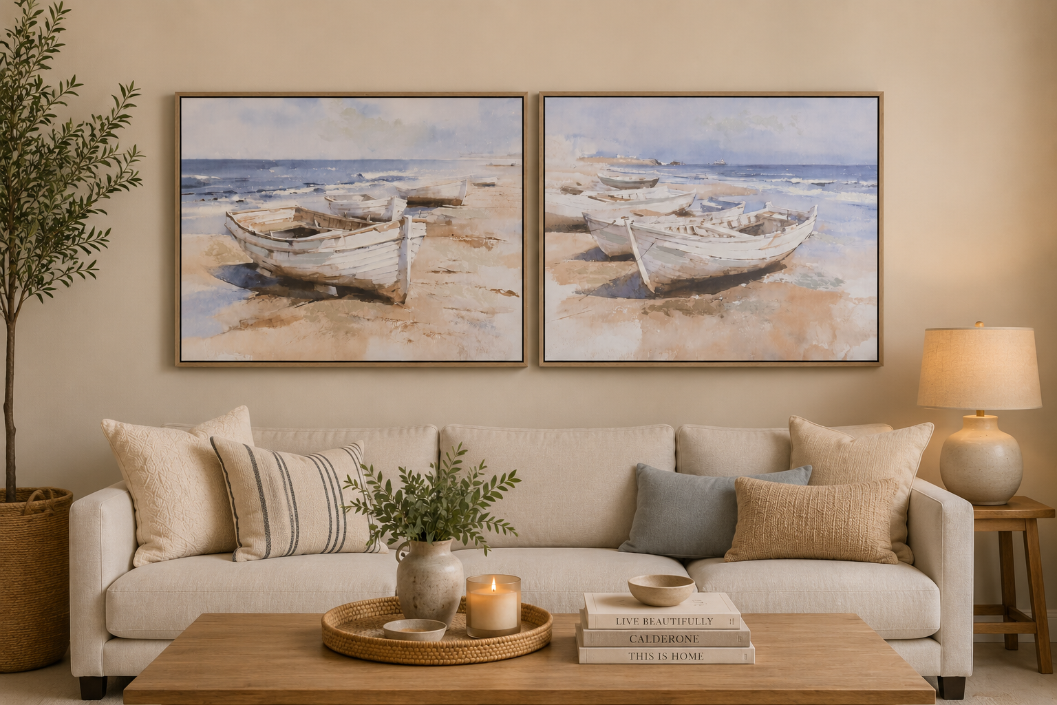 QUADRO BARCAS 80X60Cm