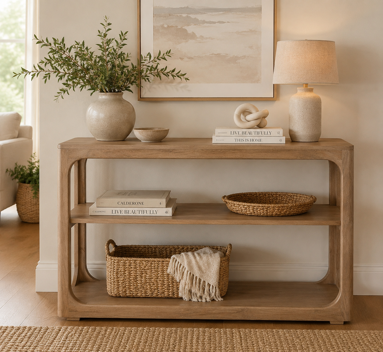CONSOLA MANGO 117X35,5X76Cm