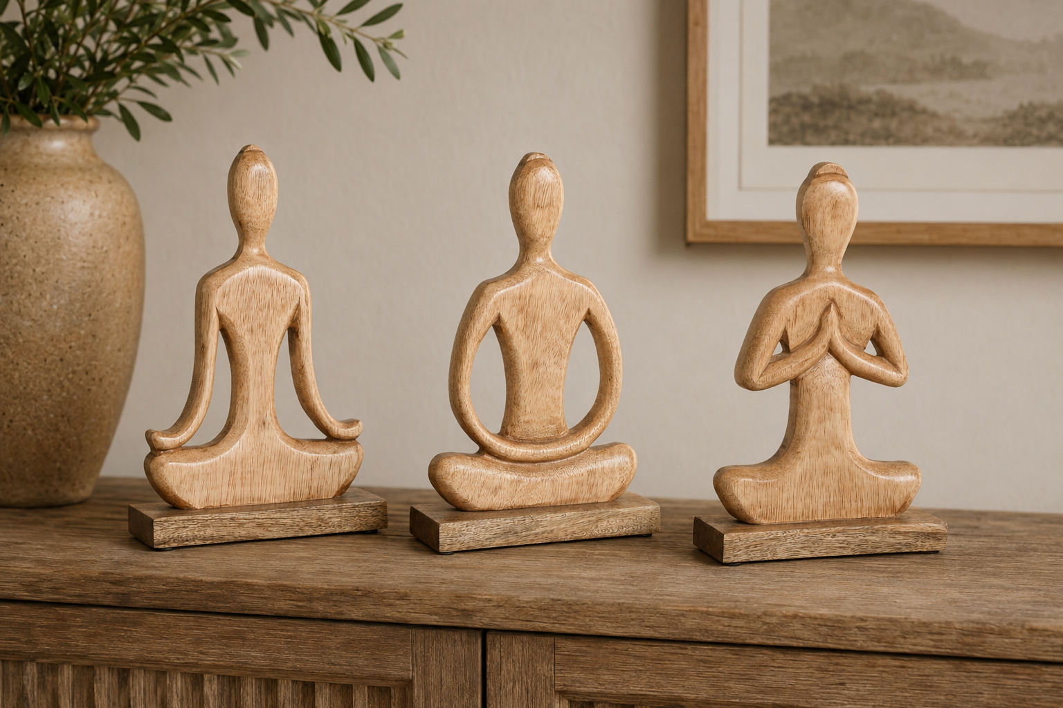 ESTATUETA YOGA 17,7X6X28,5Cm