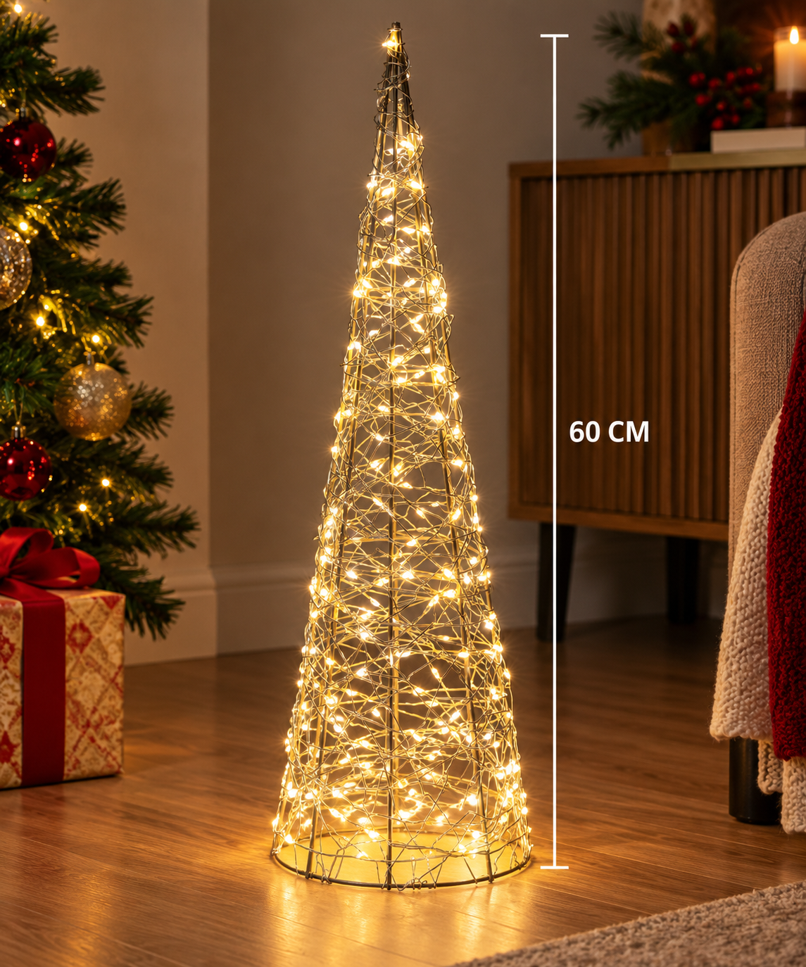 PINHEIRO DOURADO C/ LED 60Cm