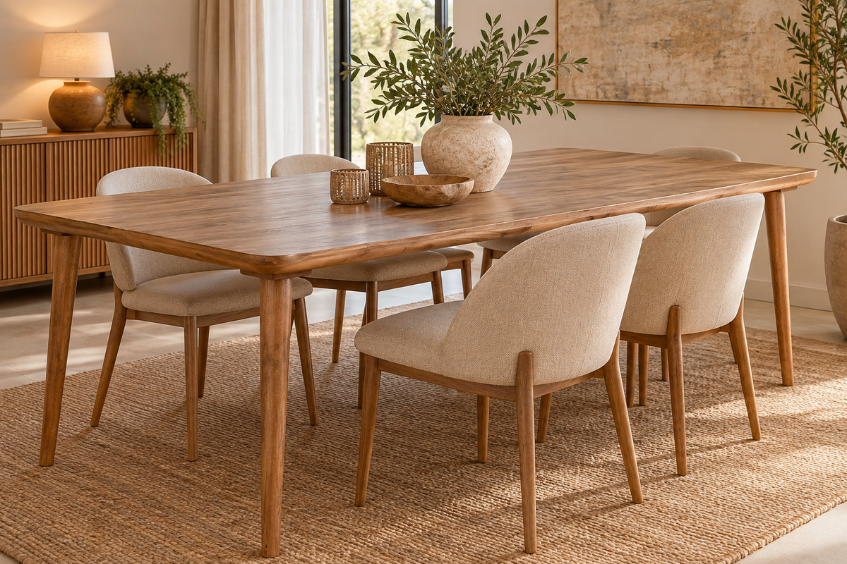 MESA JANTAR ACÁCIA 250X100X77Cm