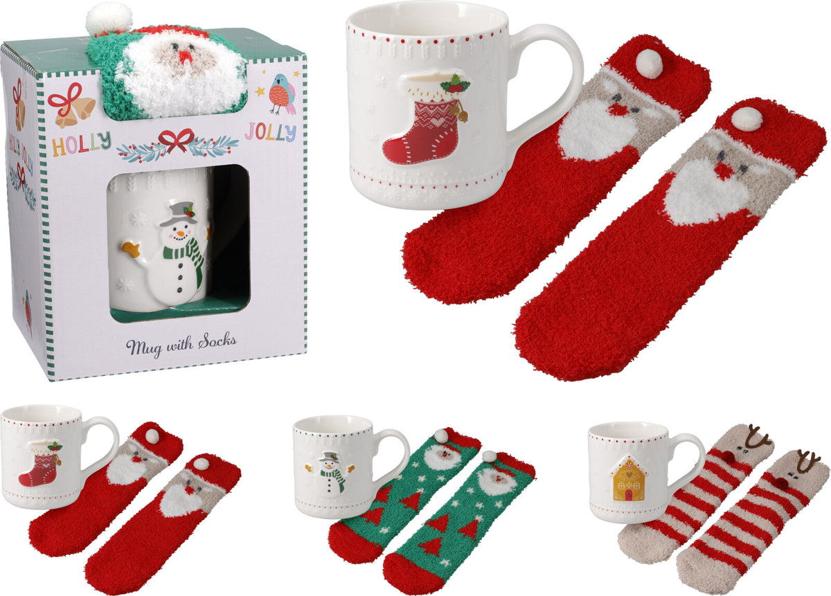 COFFRET CANECA 360ml + MEIAS NATAL