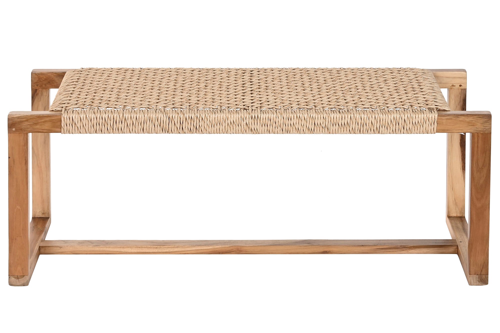 BANQUETA TECA/FIBRA 120X40X45Cm