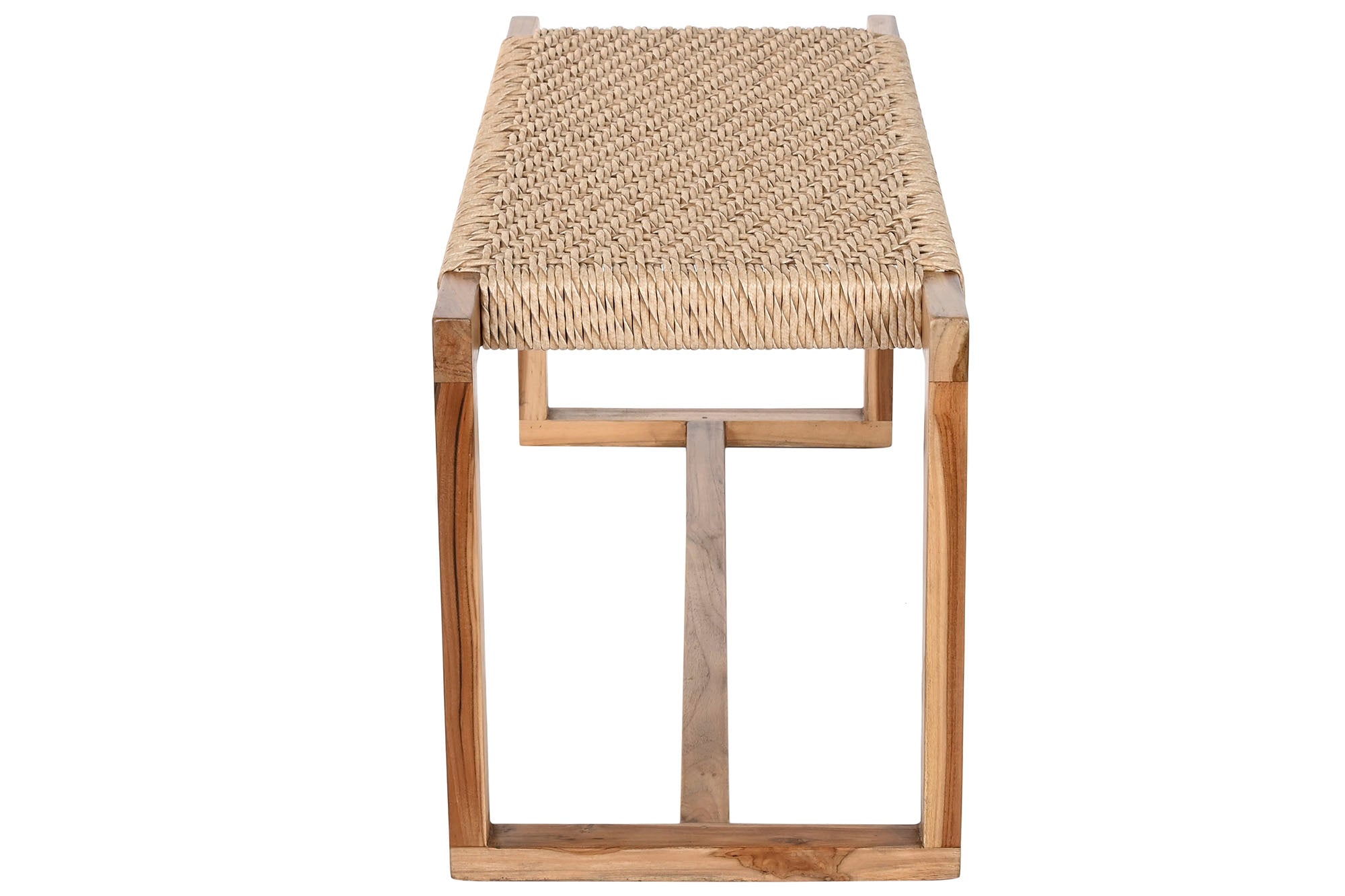 BANQUETA TECA/FIBRA 120X40X45Cm