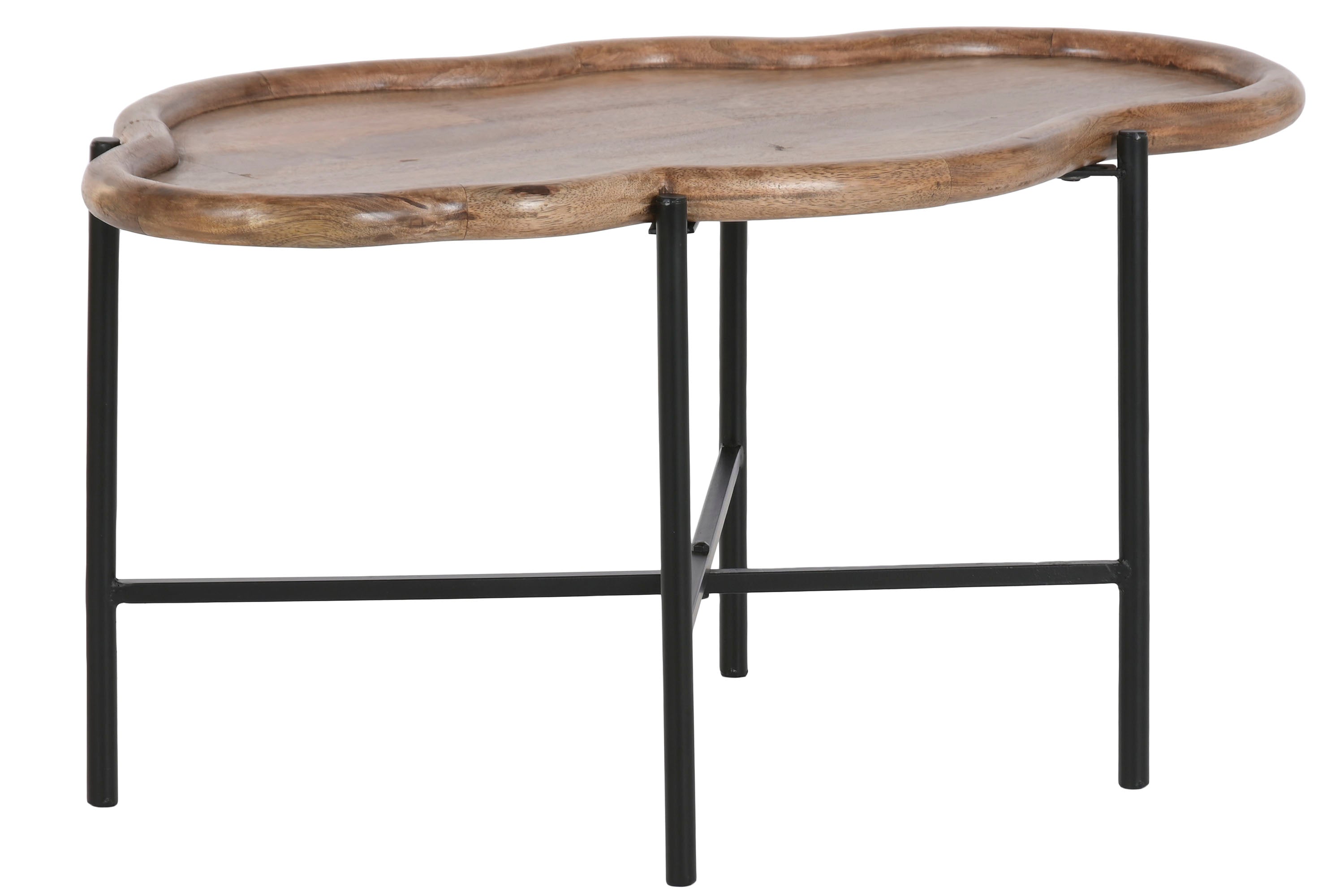 MESA DE APOYO MANGO/HIERRO 88X49X42Cm