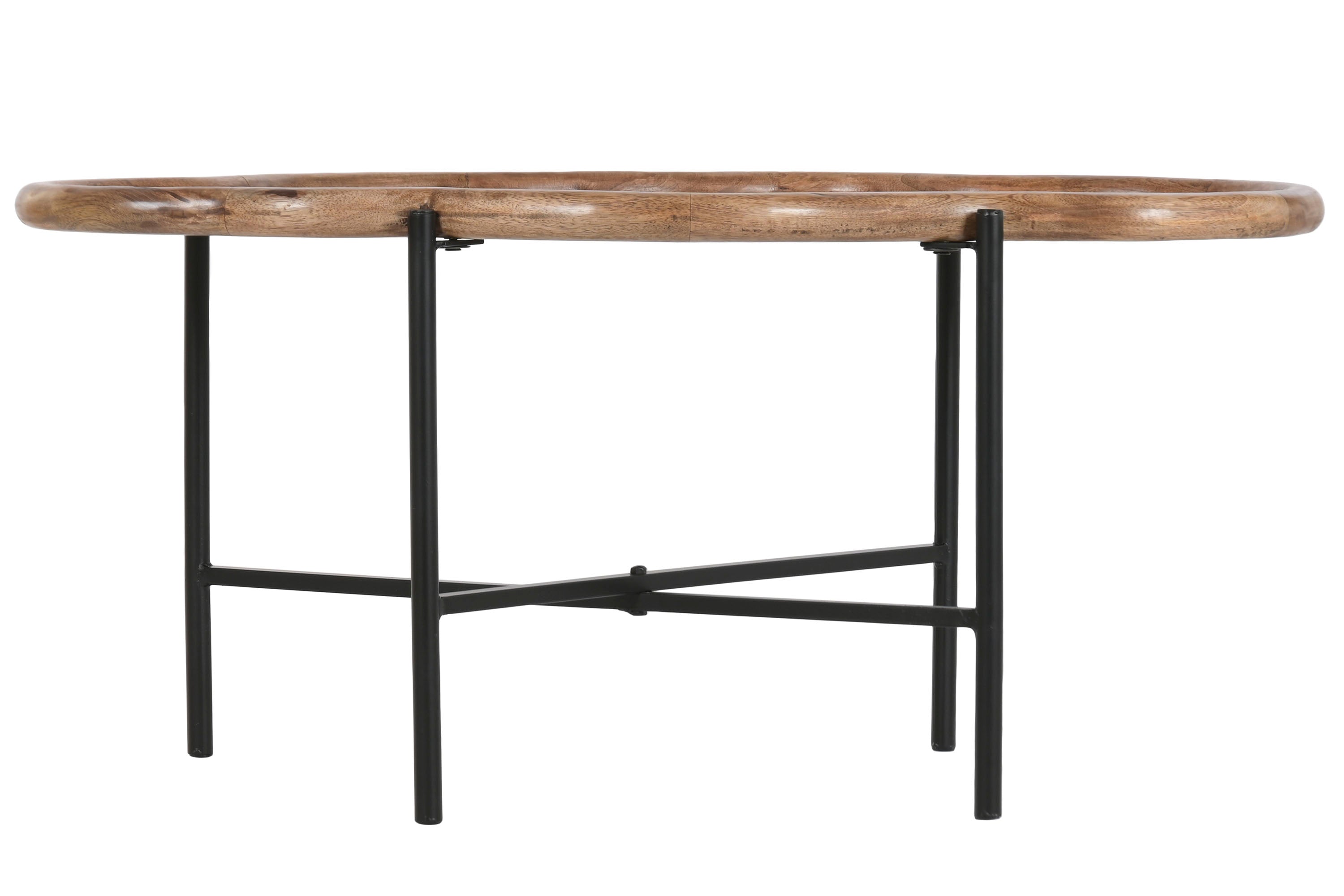 MESA DE APOYO MANGO/HIERRO 88X49X42Cm