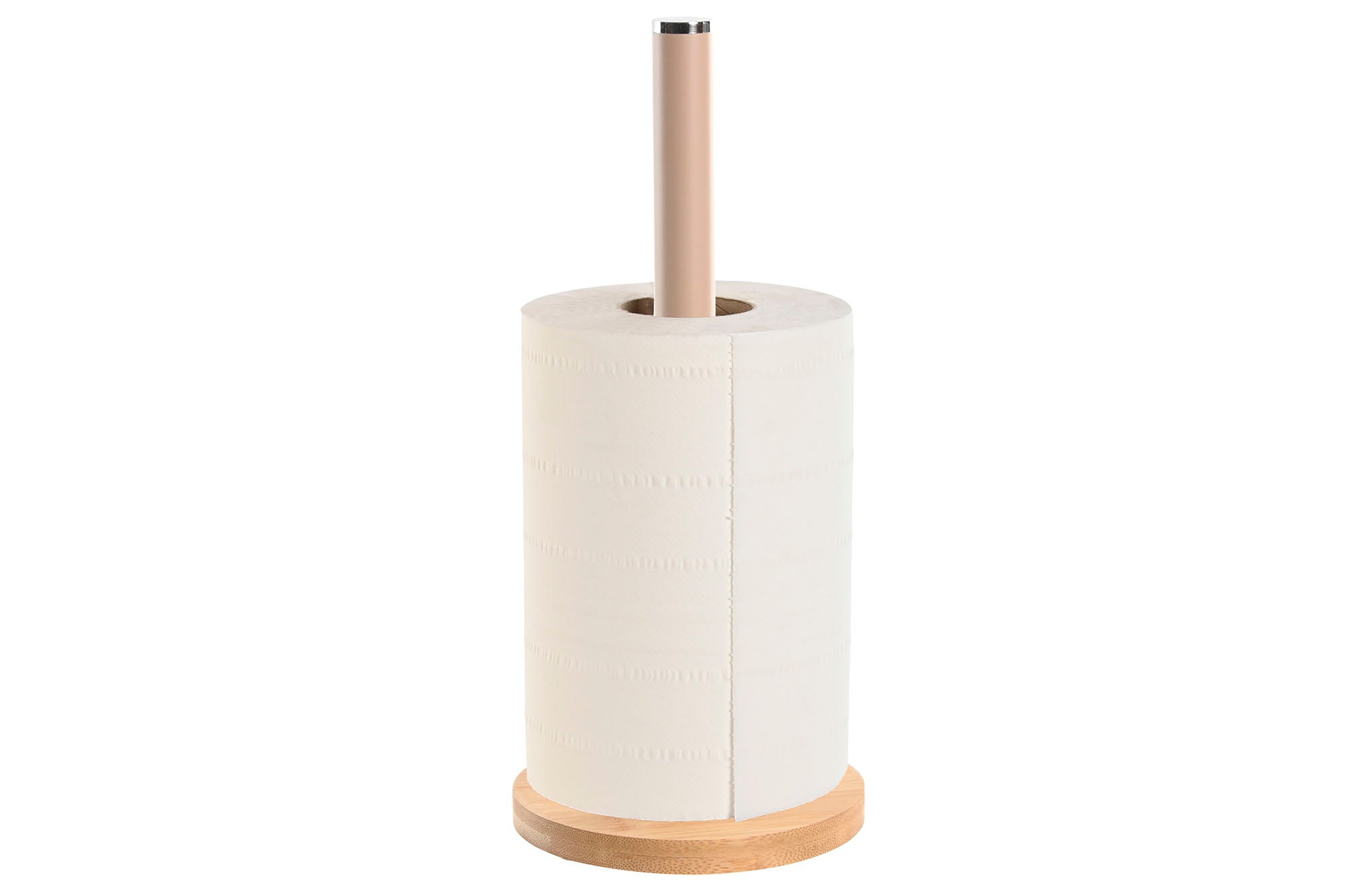PORTA-ROLO BEGE/BAMBU 15X15X34CM