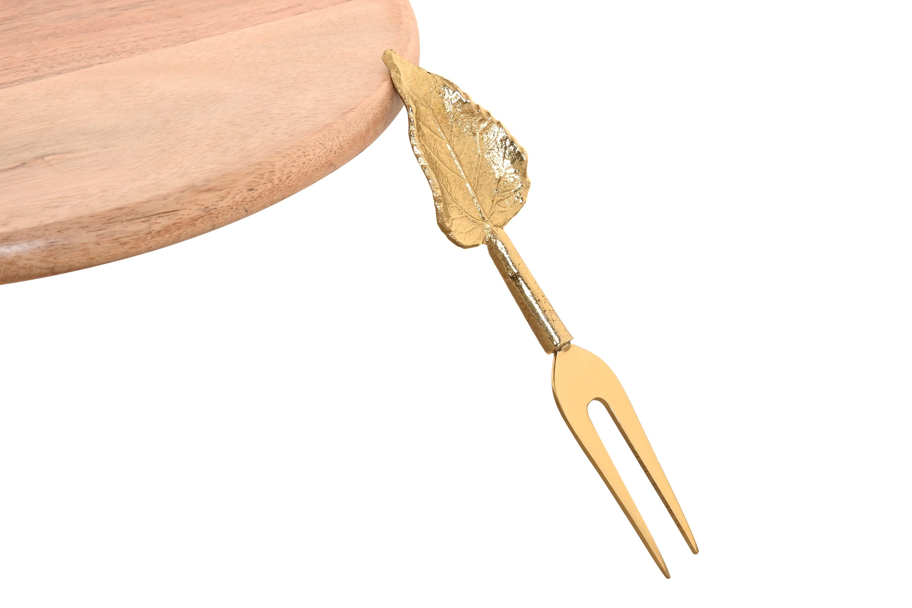 TÁBUA DE CORTE ACÁCIA C/ FACAS INOX 30X40Cm