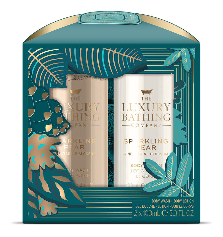 COFFRET GEL BANHO, LOÇÃO CORPORAL E ESPONJA 2x 100ml