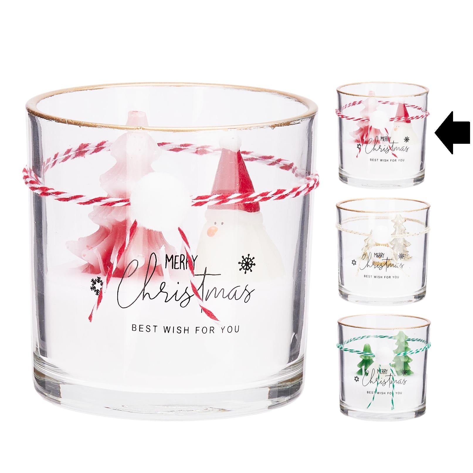 VELA NATAL VERMELHO 10X10Cm