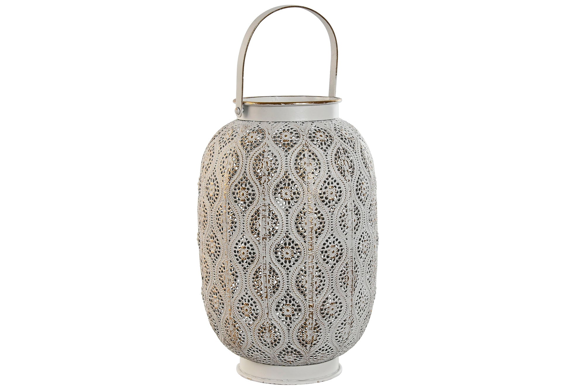 LANTERNA METAL BRANCO 20X20X29,5CM
