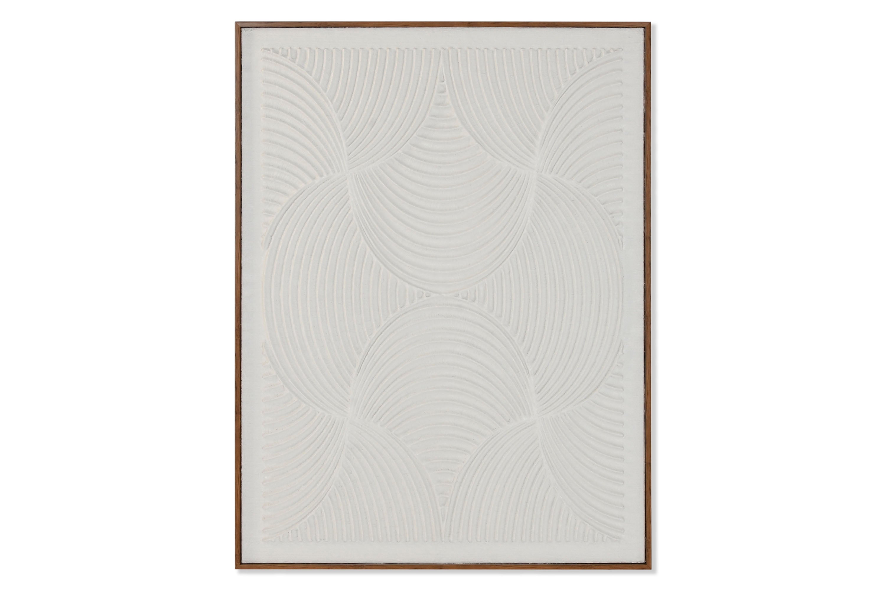 QUADRO ABSTRATO BRANCO 75X100CM
